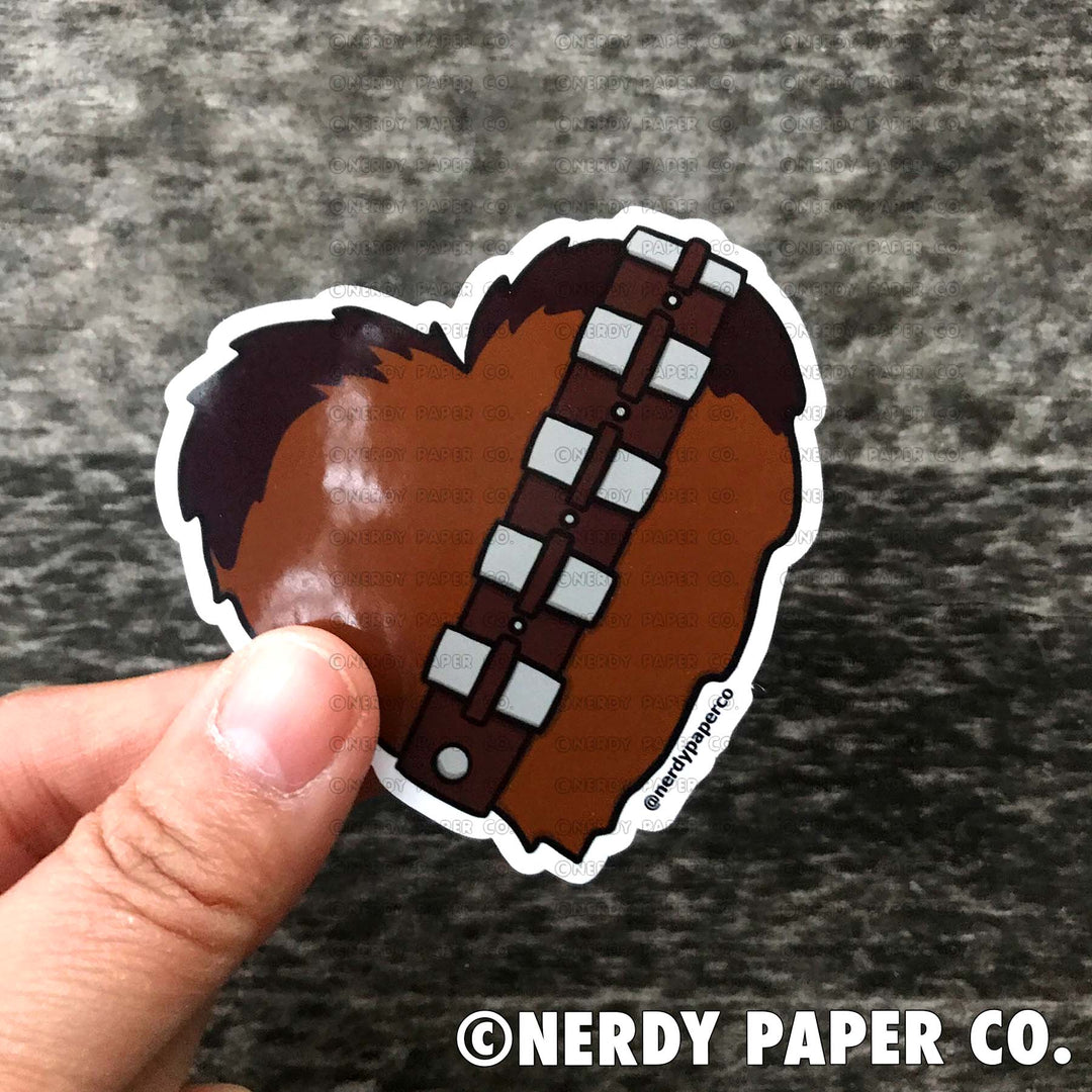 CHEWIE HEART - Hand Drawn Waterproof Vinyl Sticker