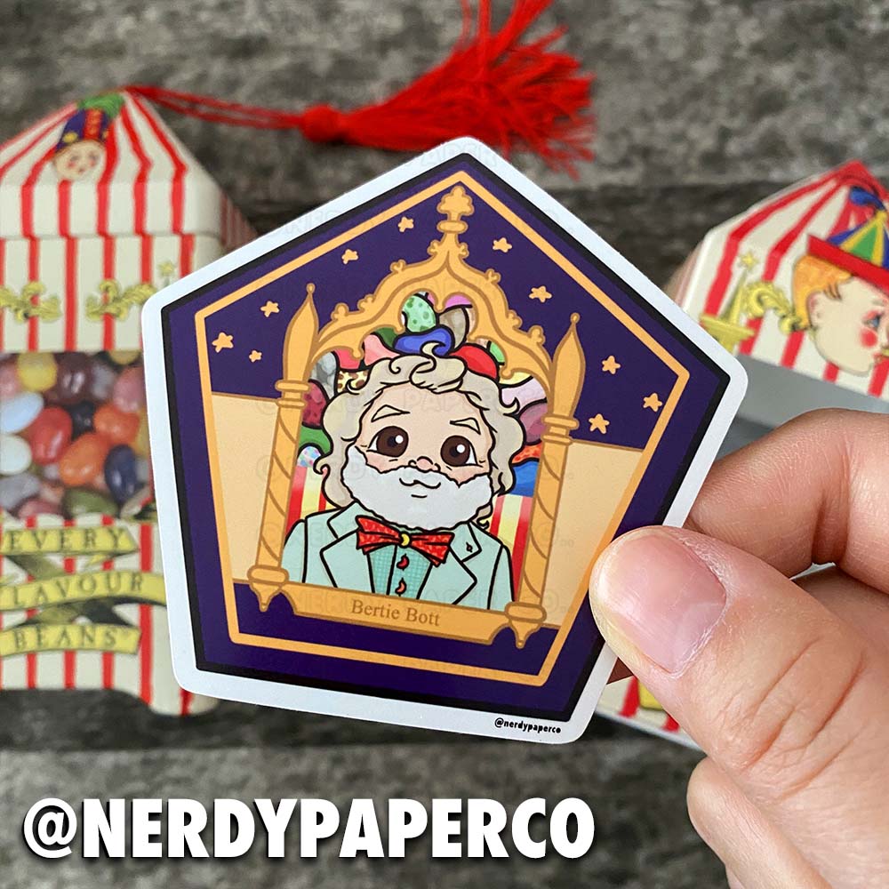 CHOCO FROG NO. 20 | CANDY WIZARD - Hand Drawn Waterproof Vinyl Sticker