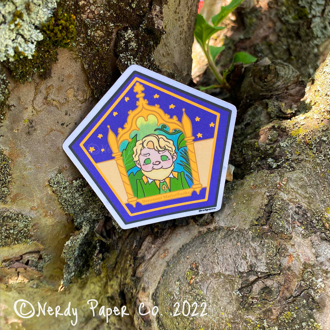 CHOCO FROG NO. 31 | FAMED HERBOLOGIST - Hand Drawn Waterproof Wizard Vinyl Sticker