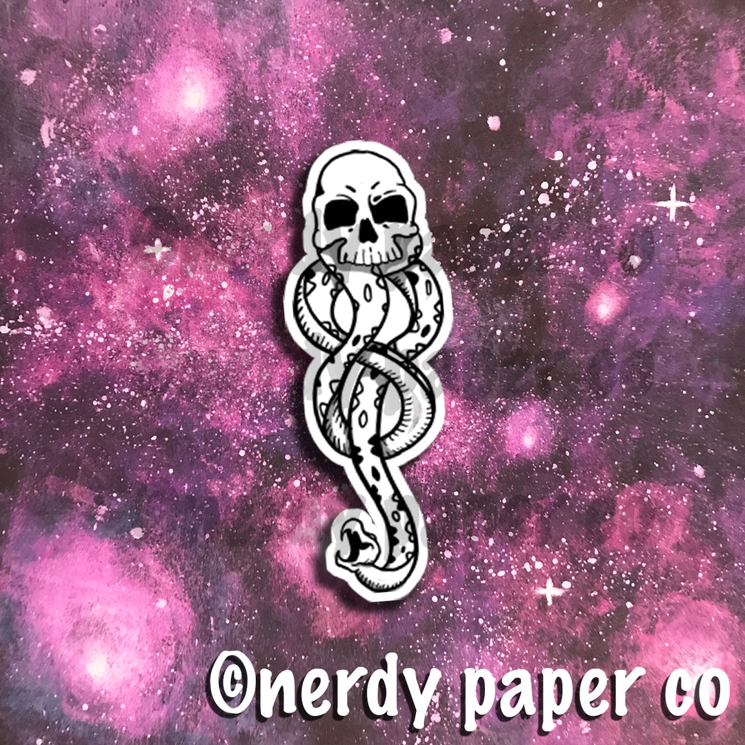 *OLD STOCK* DARK MAGIC - Hand Drawn Wizard Die Cut
