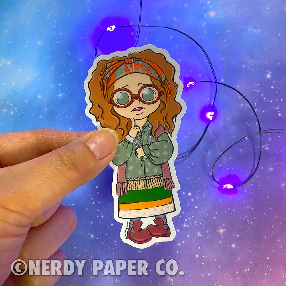 Quirky Professor - Hand Drawn Wizard Die Cut