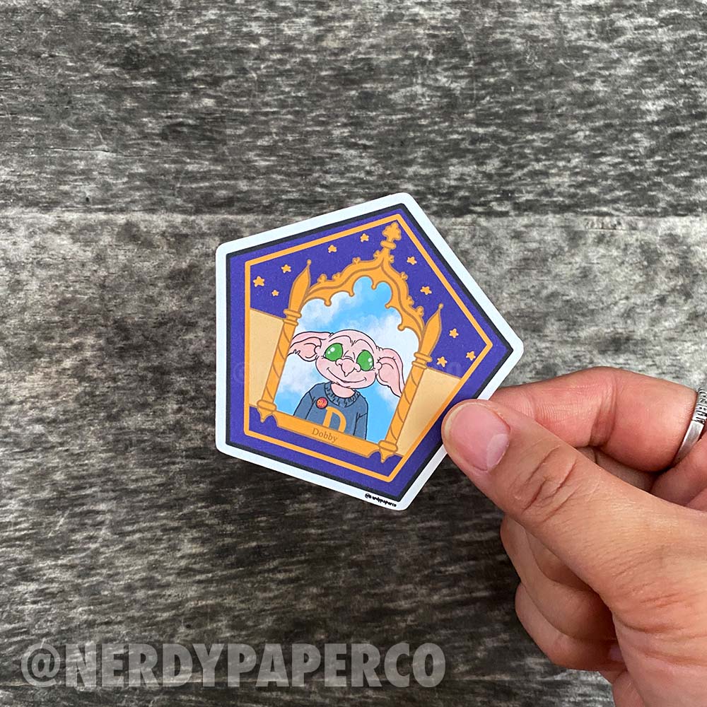 CHOCO FROG NO. 27 | The Brave Elf - Hand Drawn Wizard Diecut