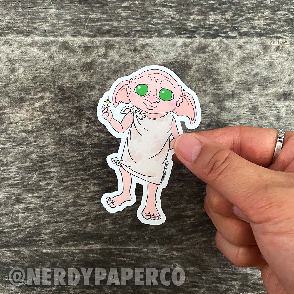 The Brave Elf - Hand Drawn Wizard Die Cut