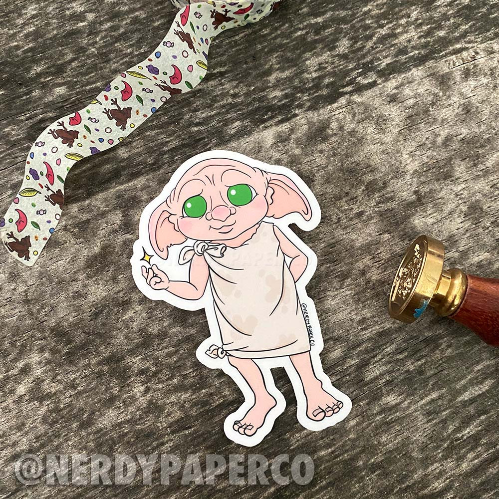 The Brave Elf - Hand Drawn Waterproof Vinyl Sticker
