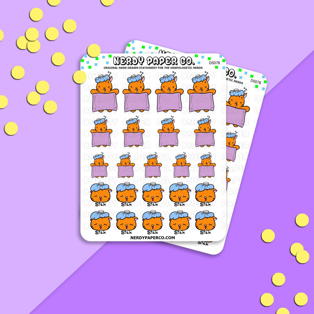 SICK SUKI - Hand Drawn Planner Stickers - DS078