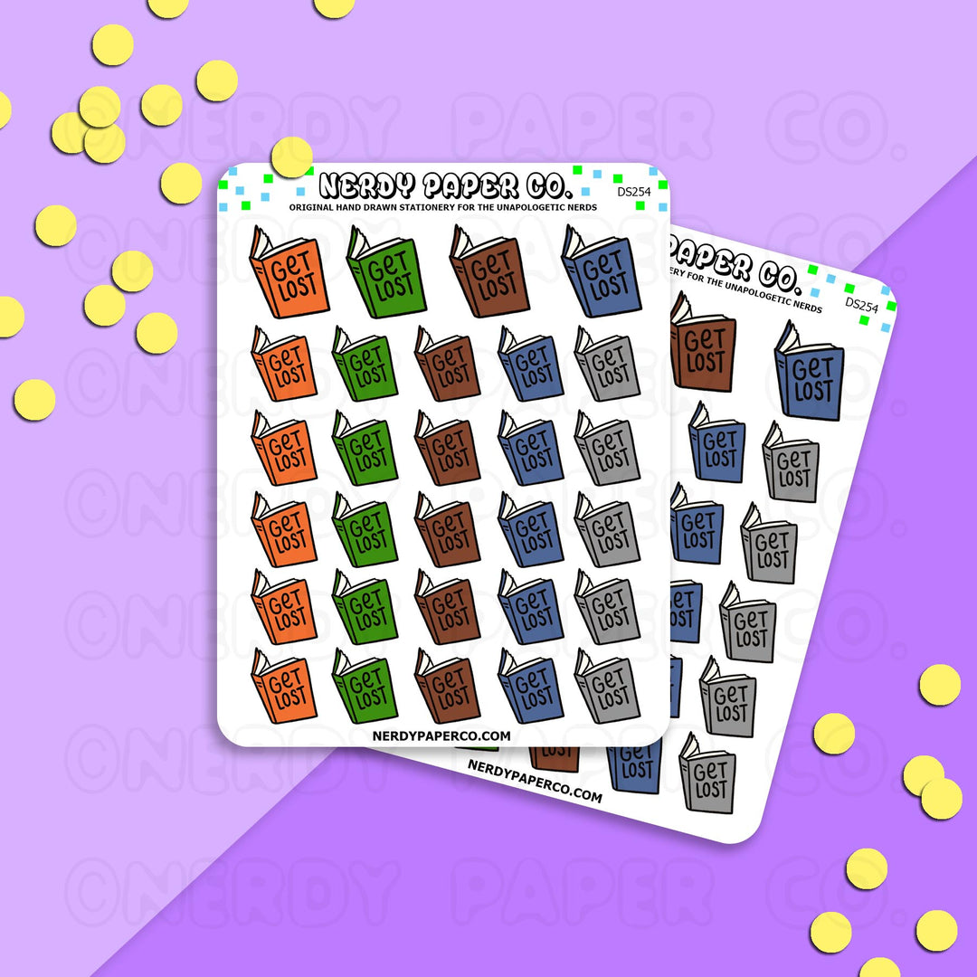 GET LOST - Hand Drawn Planner Stickers - DS254