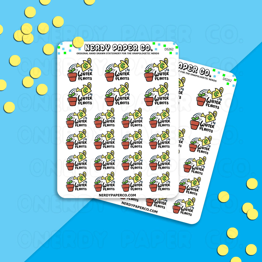WATER PLANTS - Hand Drawn Planner Stickers - DS262