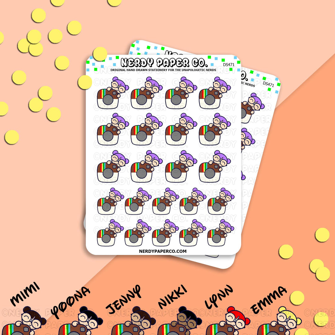 SOCIAL MEDIA KAYLA #1 - Hand Drawn Planner Stickers - Deco - DS471