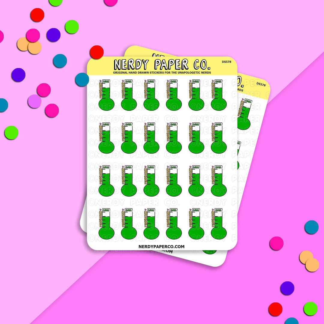 Fundraiser - Hand Drawn Planner Stickers - DS578