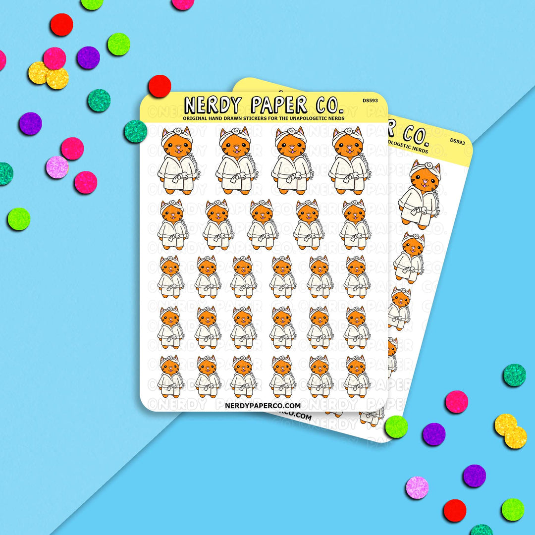Spa Time Suki - Hand Drawn Stickers - DS593