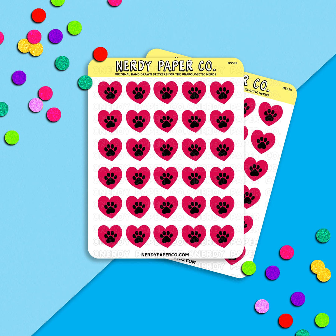 Heartworm Pet Meds - Hand Drawn Stickers - DS599