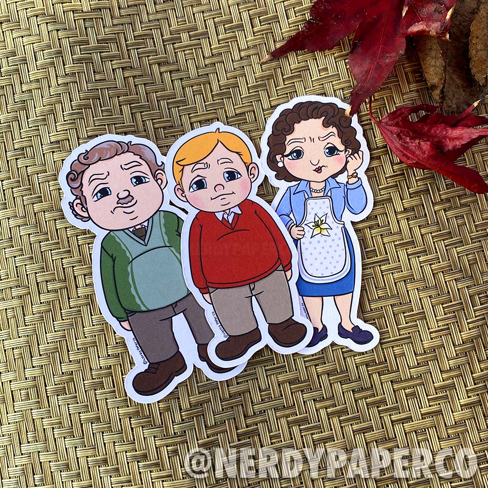 Bitter Family Pack - Hand Drawn Waterproof Vinyl Stickers