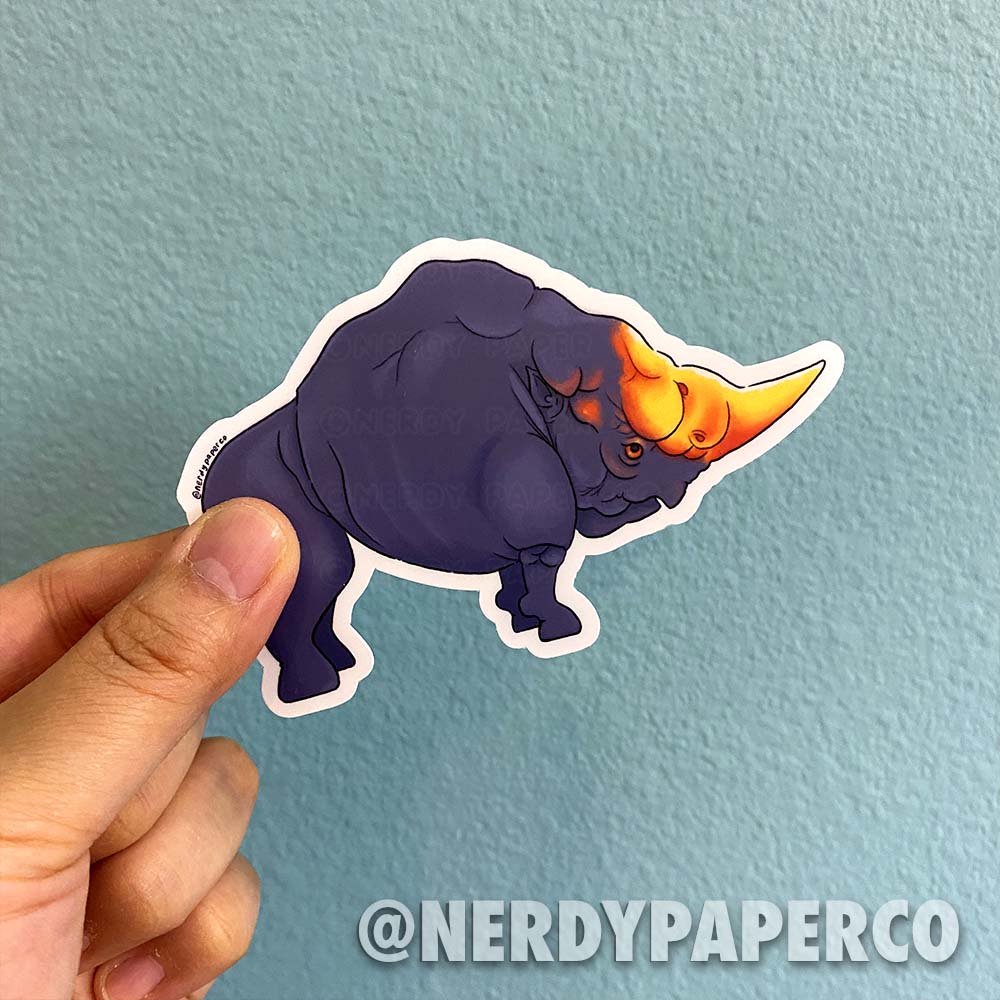 Horned Beast | MAGICAL CREATURE - Hand Drawn Diecut