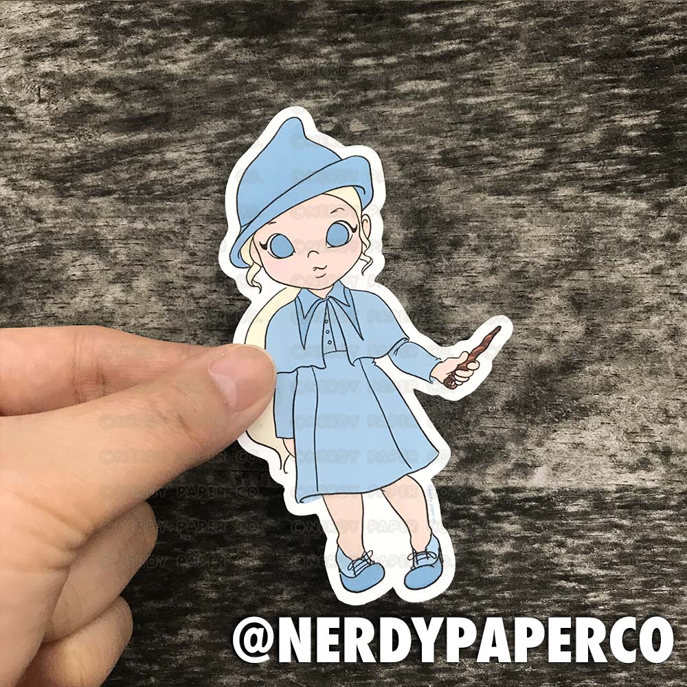 Mesmerizing Witch - Hand Drawn Wizard Die Cut