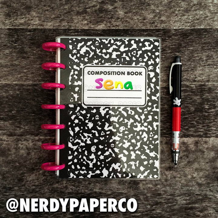 GAMER COMPOSITION - REUSABLE STICKER COLLECTOR BOOK