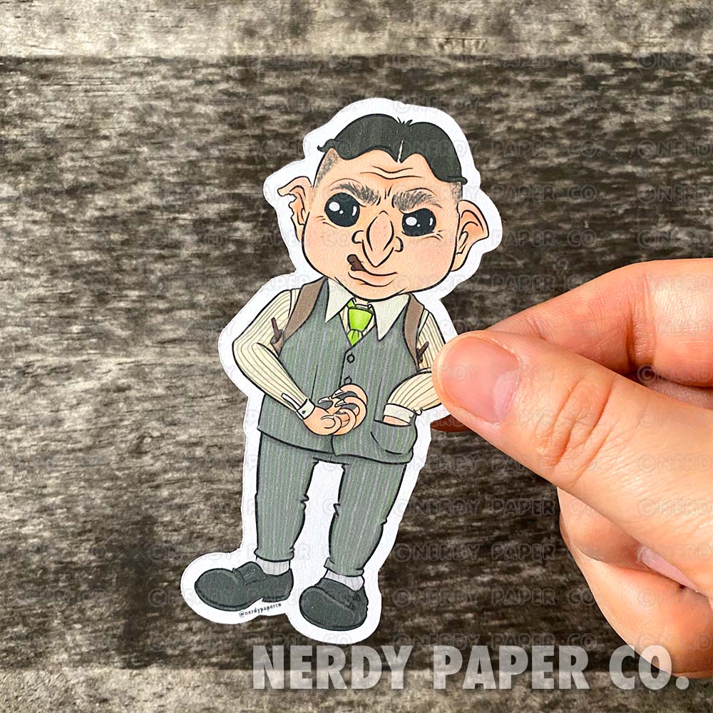 The Goblin Bar Owner - Hand Drawn Die Cut - Chibi
