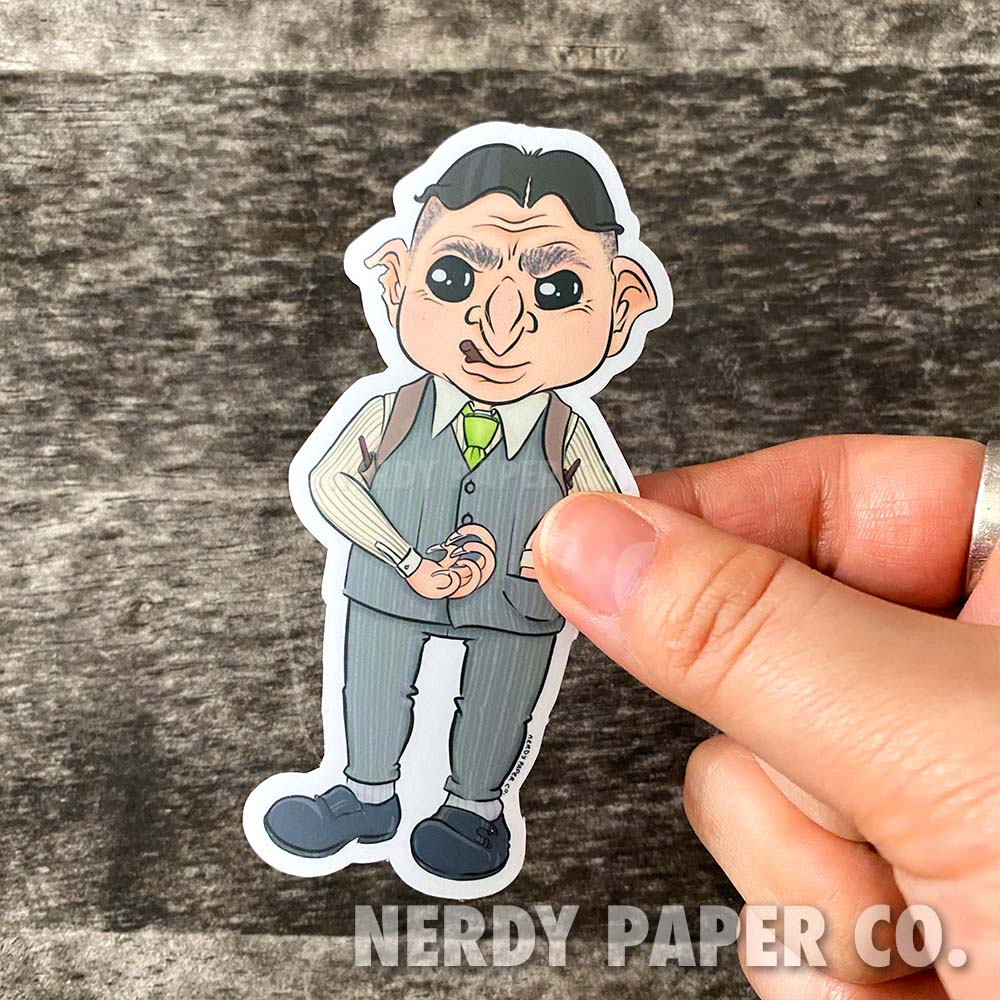 The Goblin Bar Owner- Hand Drawn Vinyl Decal