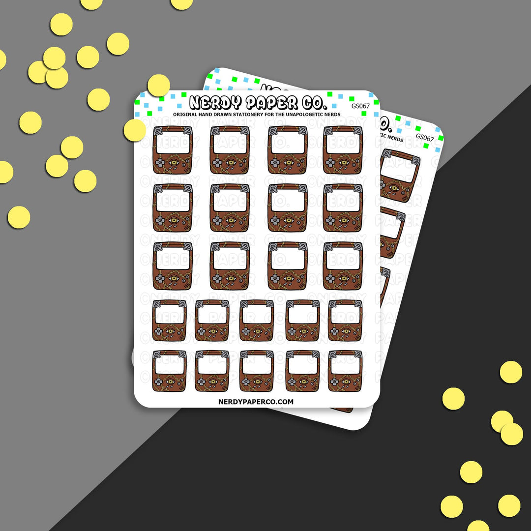 BoOK! Gameboy - Hand Drawn Planner Stickers - Deco -GS067