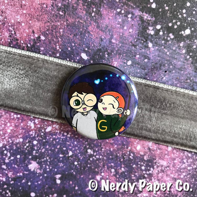 H+G PIN BADGE | Wizard | Handmade Pin Badge