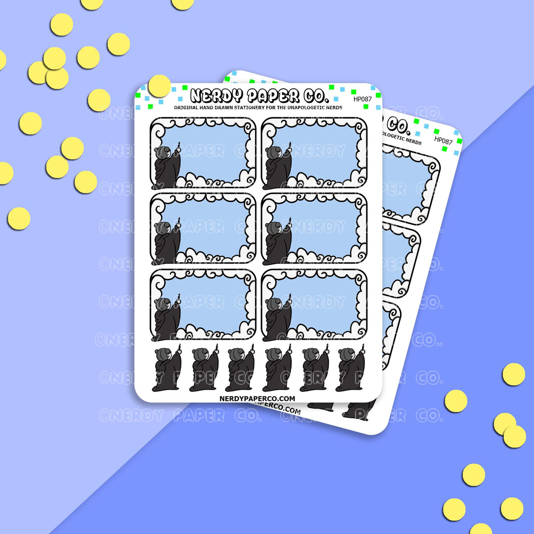 MAGICAL NERD HALF BOX - Hand Drawn Stickers Deco | HP087