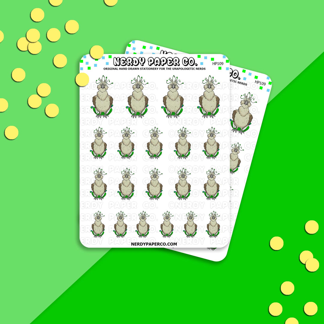 MAGICAL CREATURE #9 - Hand Drawn Vinyl Sticker Sheet - HP109