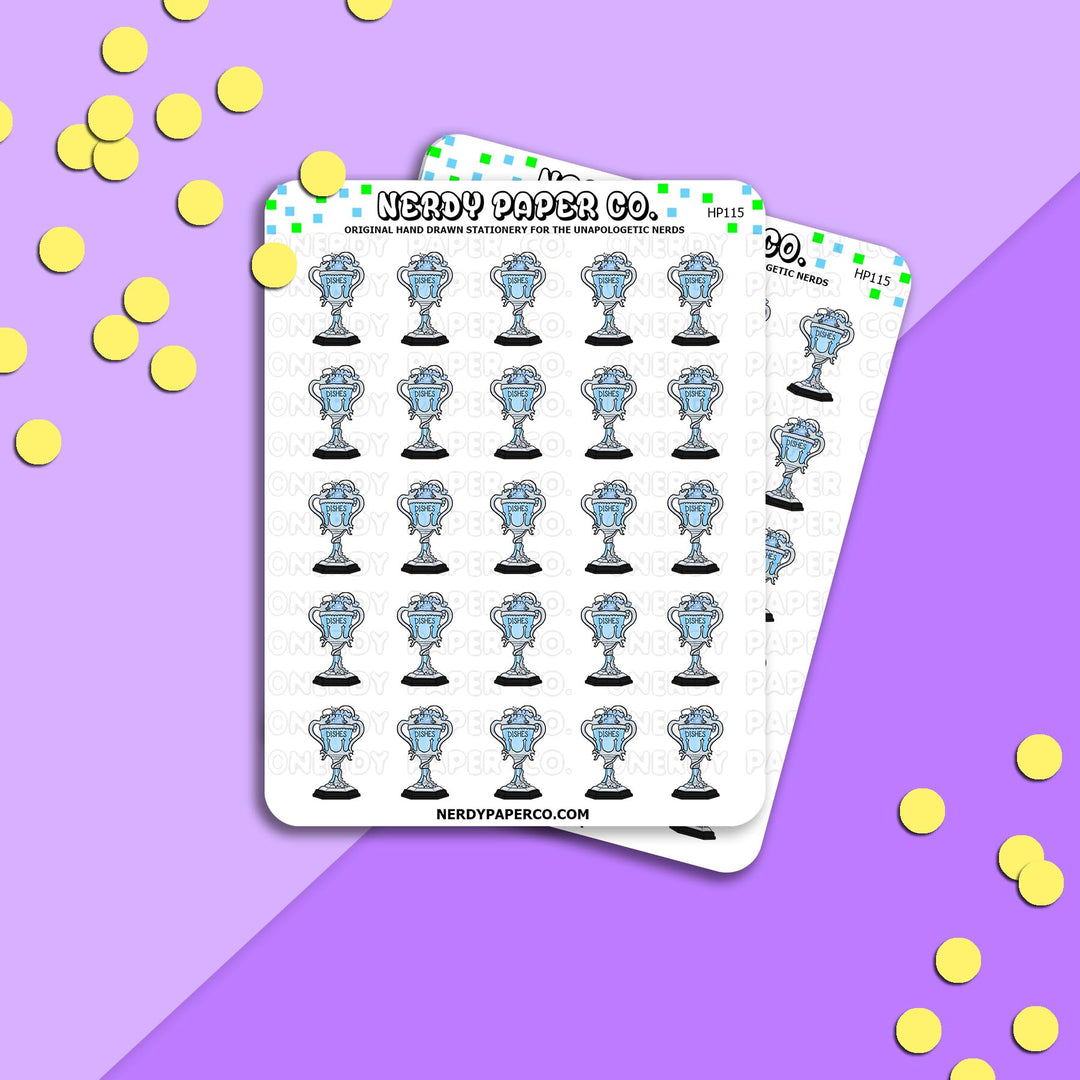 DISHES WIZARD CUP | Hand Drawn Stickers Deco | HP115