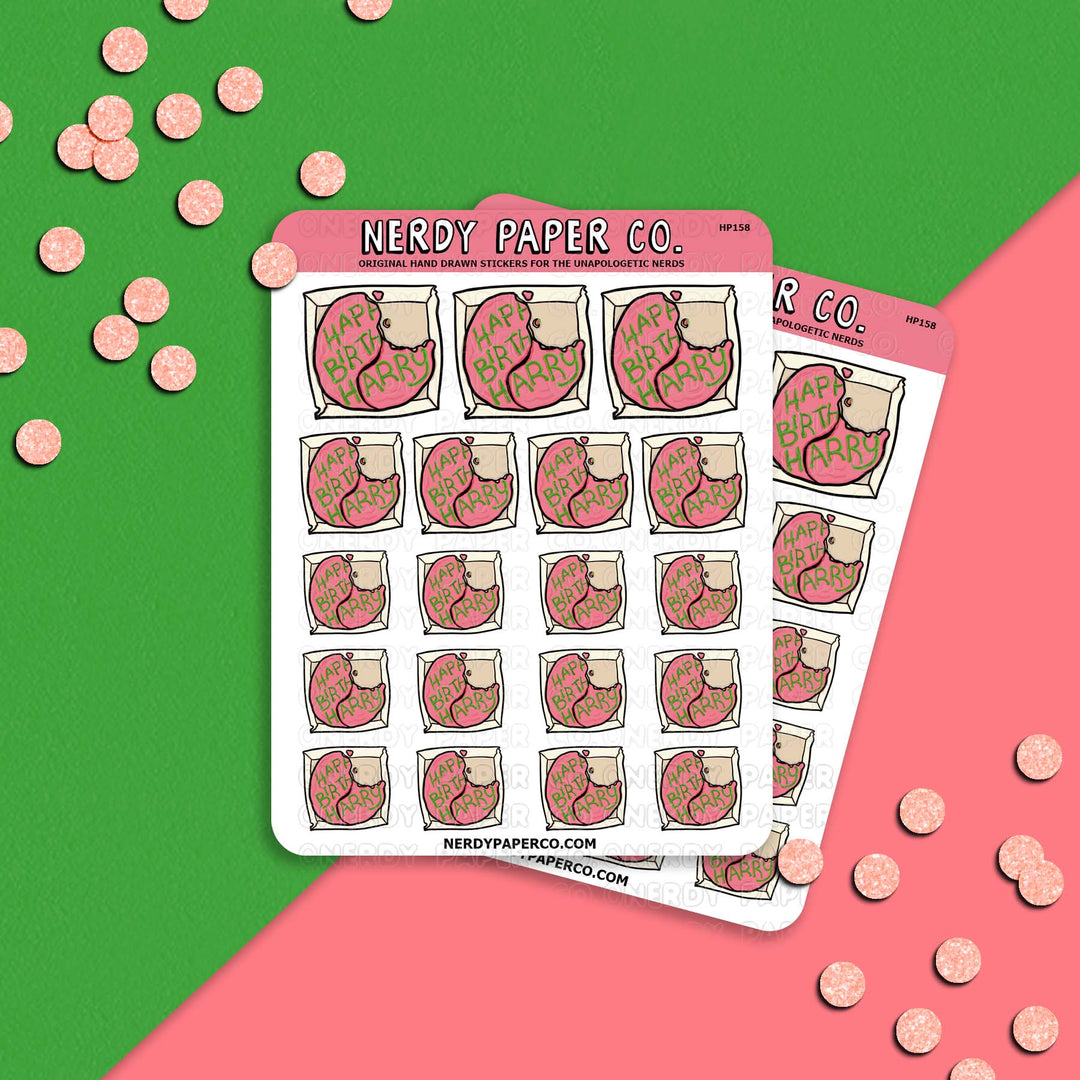 Cake! - Hand Drawn Vinyl Sticker Sheet - Deco | HP158