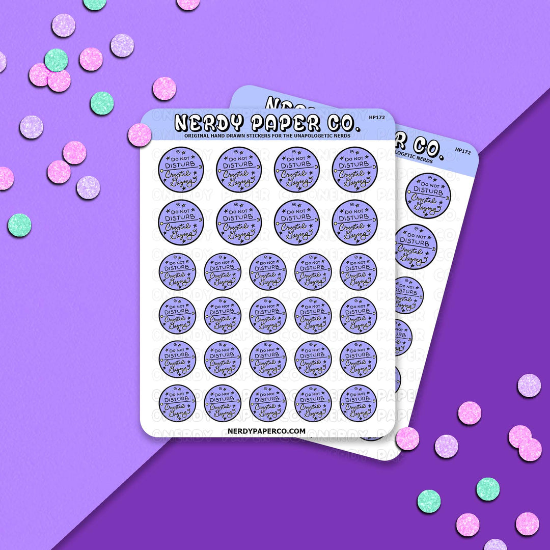 Crystal Gazing - Hand Drawn Sticker Sheet - Deco | HP172
