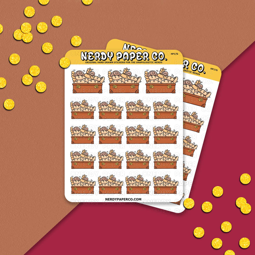 Baker's Suitcase - Hand Drawn Planner Stickers- Deco | HP176