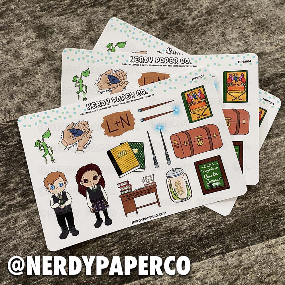CHILDHOOD SWEETHEARTS | Buddy Sampler - Hand Drawn Vinyl Sticker Sheet - HPB004