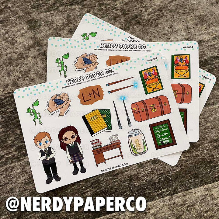 CHILDHOOD SWEETHEARTS | Buddy Sampler - Hand Drawn Vinyl Sticker Sheet - HPB004