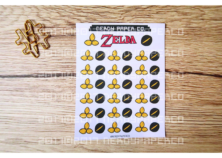 Zelda Planner Stickers | Gamer / Deku Seeds / Deku Nuts