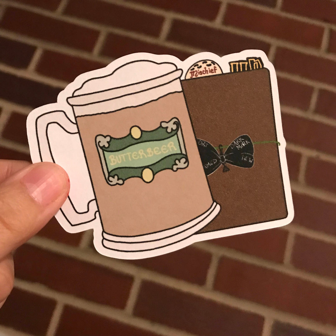 Buttabeer + Plan - Hand Drawn Die Cut