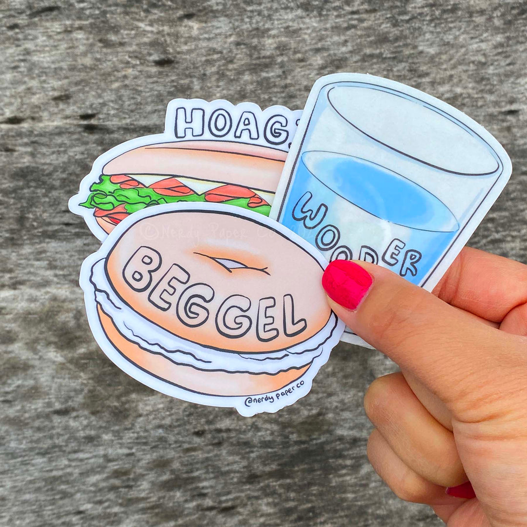 Jersey Slangs Pack - Hand Drawn Clear Vinyl Decals