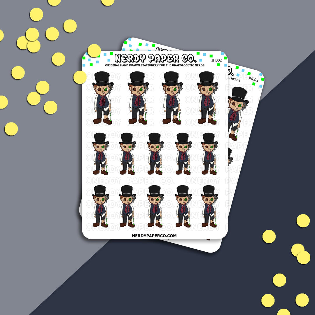 JEKYLL/HYDE - Hand Drawn Vinyl Sticker Sheet - JH002