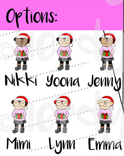 KAYLA GIFTS-  Hand Drawn Inspired  Planner Die Cut