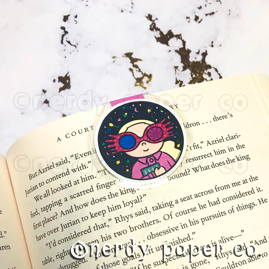 QUIRKY WITCH | Hand Drawn Laminated Magnetic Bookmark- MB004