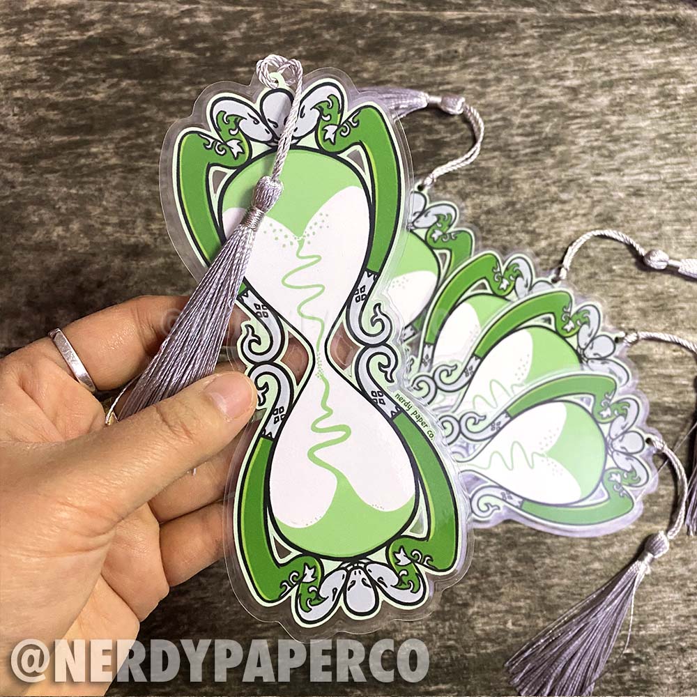 Magical Hourglass | Hand Drawn Bookmark