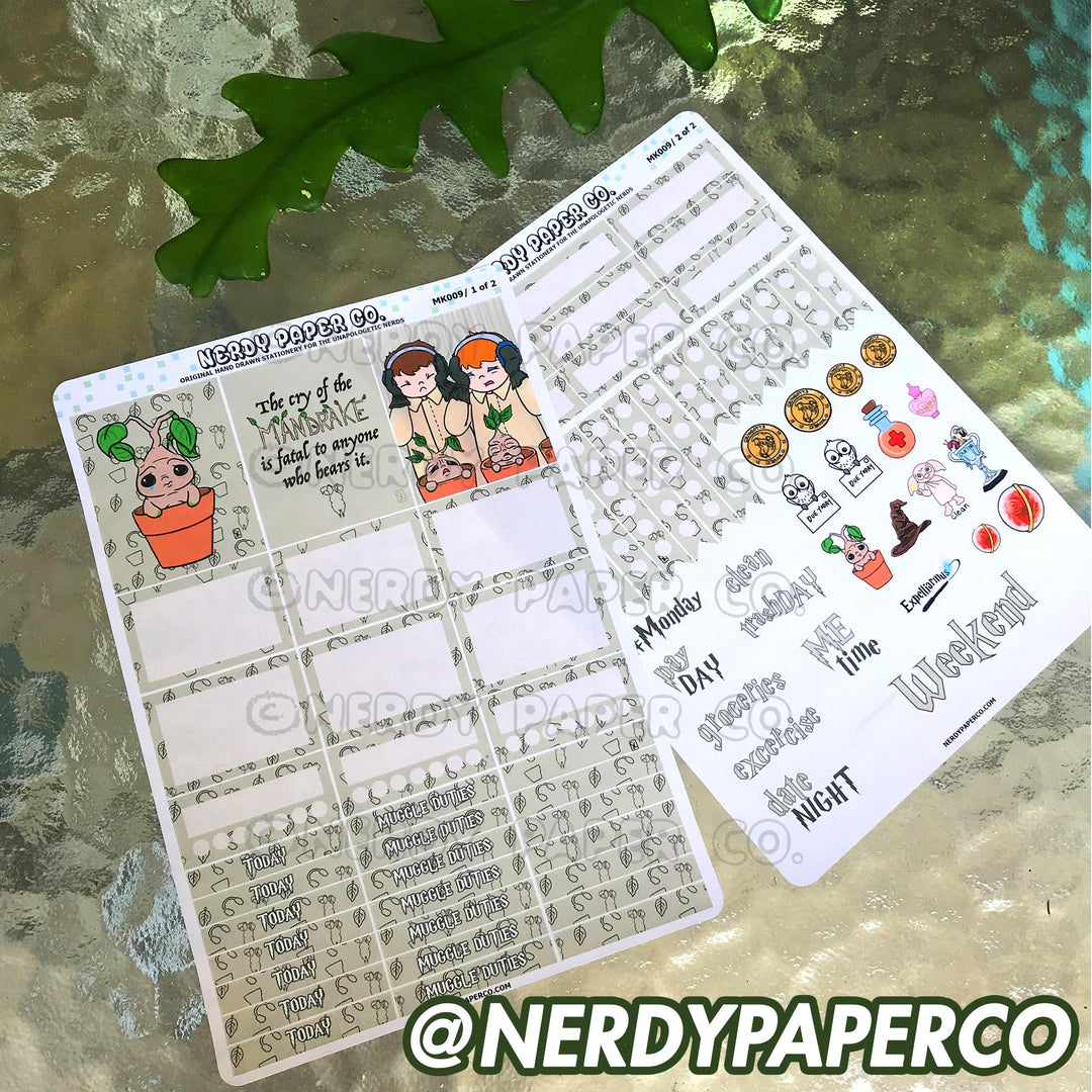 HERBOLOGY- Hand Drawn Stickers | MK009