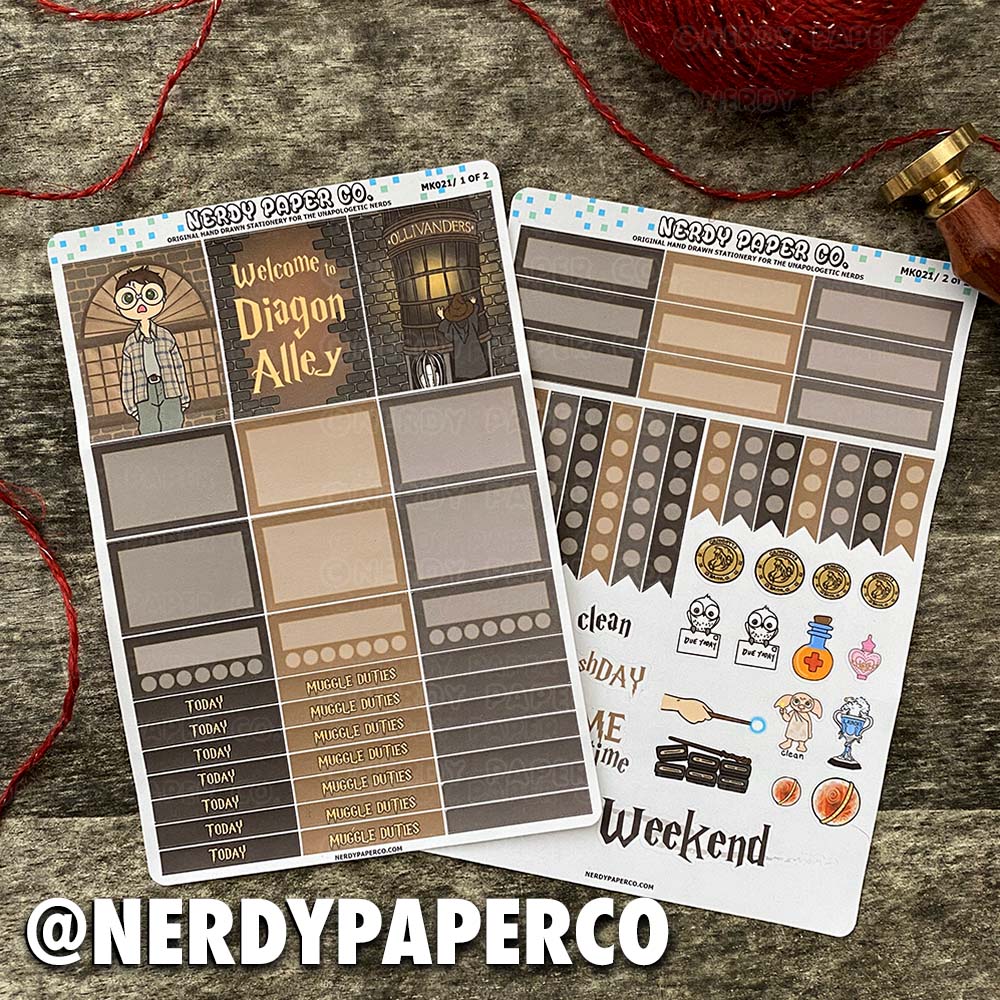 Magical Alley Mini Kit - Hand Drawn Stickers | MK021