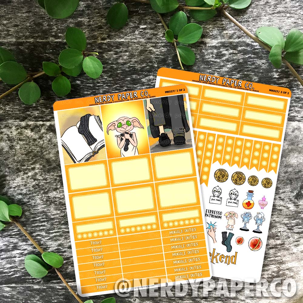 Free Elf | Mini Kit - Hand Drawn Stickers | MK027