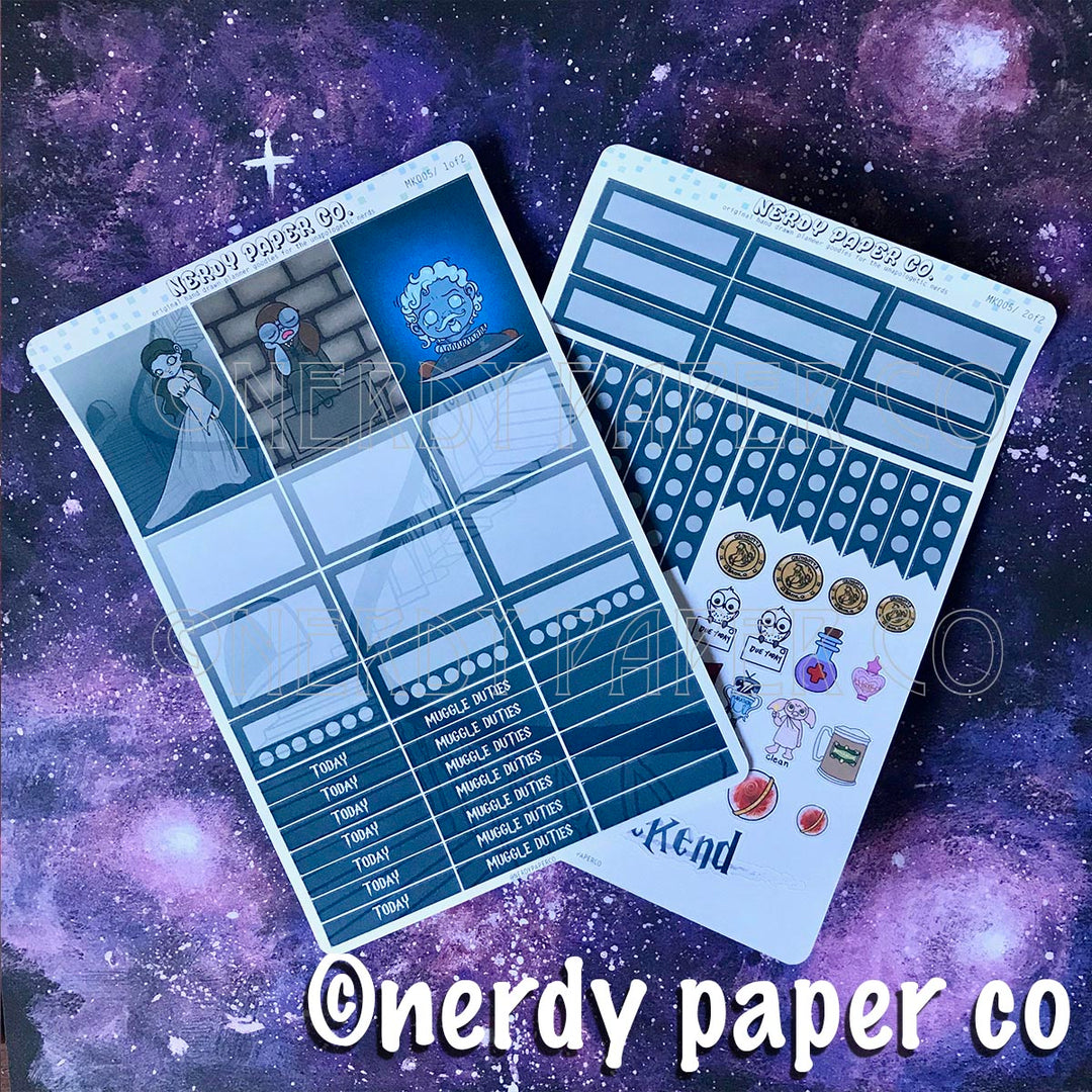 GHOSTS MINI KIT - Hand Drawn Stickers | MK004