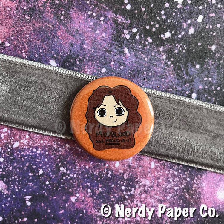 PROUD! PIN BADGE | Hand Drawn Wizard Art | Handmade Pin Badge