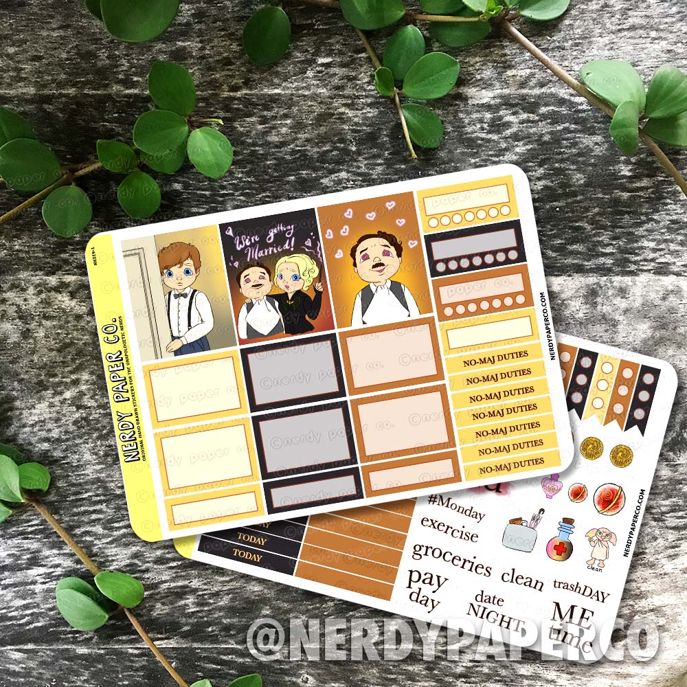 A Surprise Visit | Hand Drawn Stickers - NK019