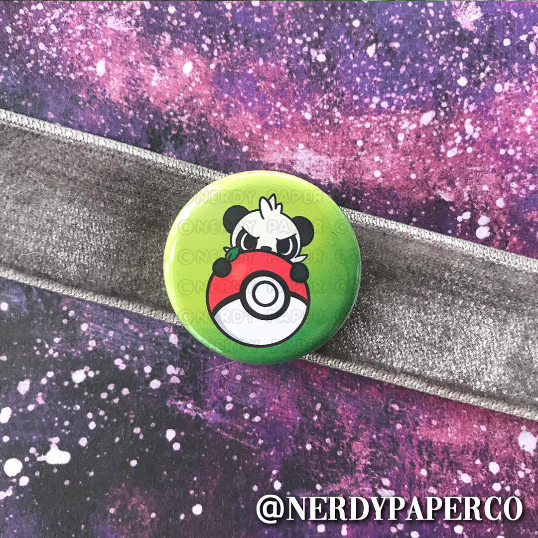 PAN-CHAM PIN BADGE | Hand Drawn Art | Handmade Pin Badge