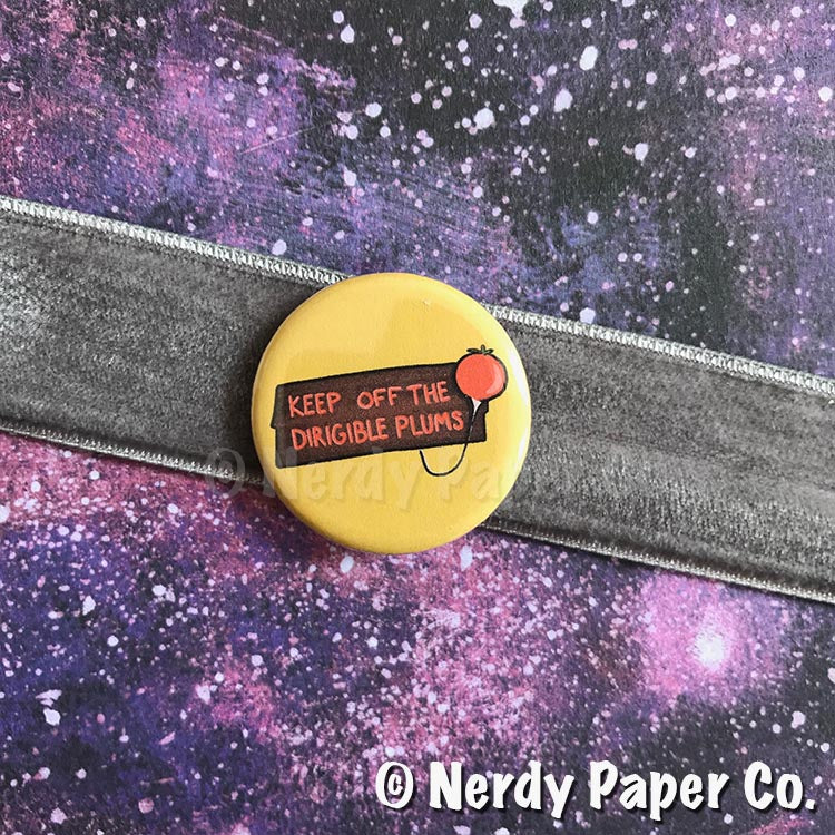 D'RIGIBLE PLUMS PIN BADGE |  Wizard  | Handmade Pin Badge
