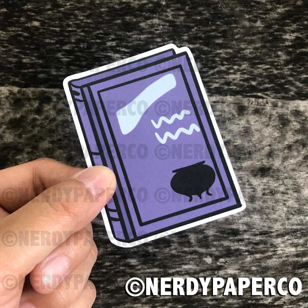 POTIONS BOOK - Hand Drawn Waterproof Vinyl Sticker