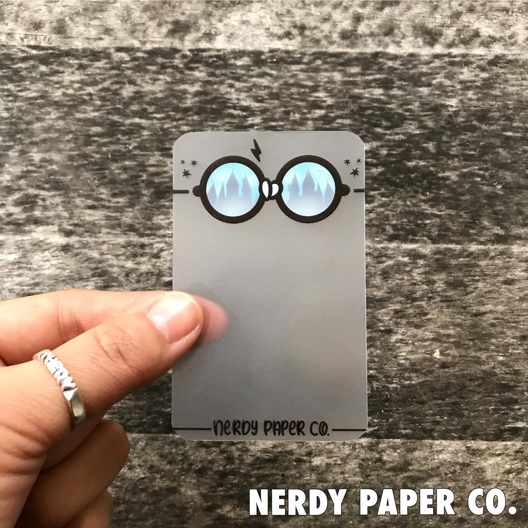 WIZARD GLASSES WASHI CARD - WC001