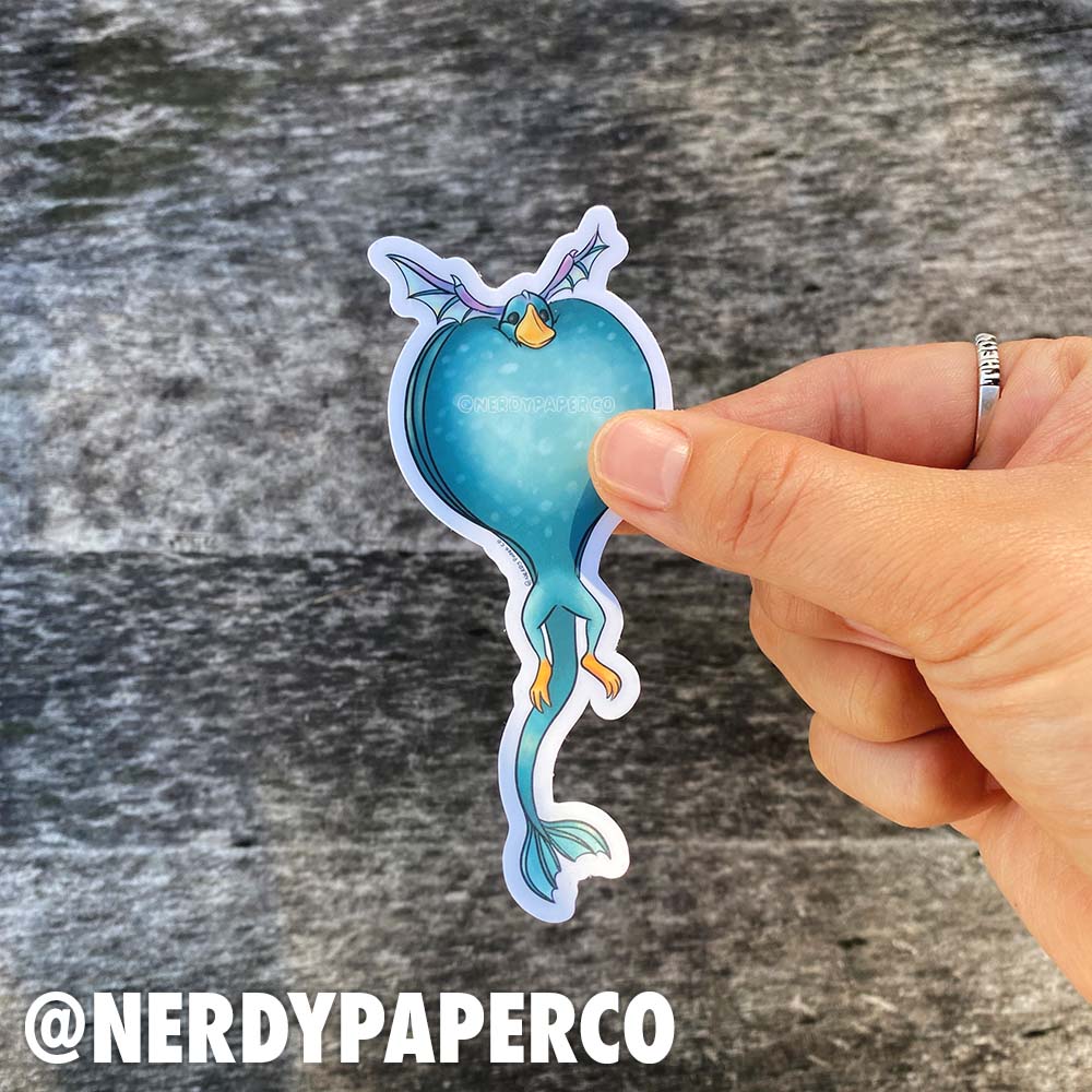 Puff Bird | Magical Creature #26 - Hand Drawn Wizard Vinyl Sticker