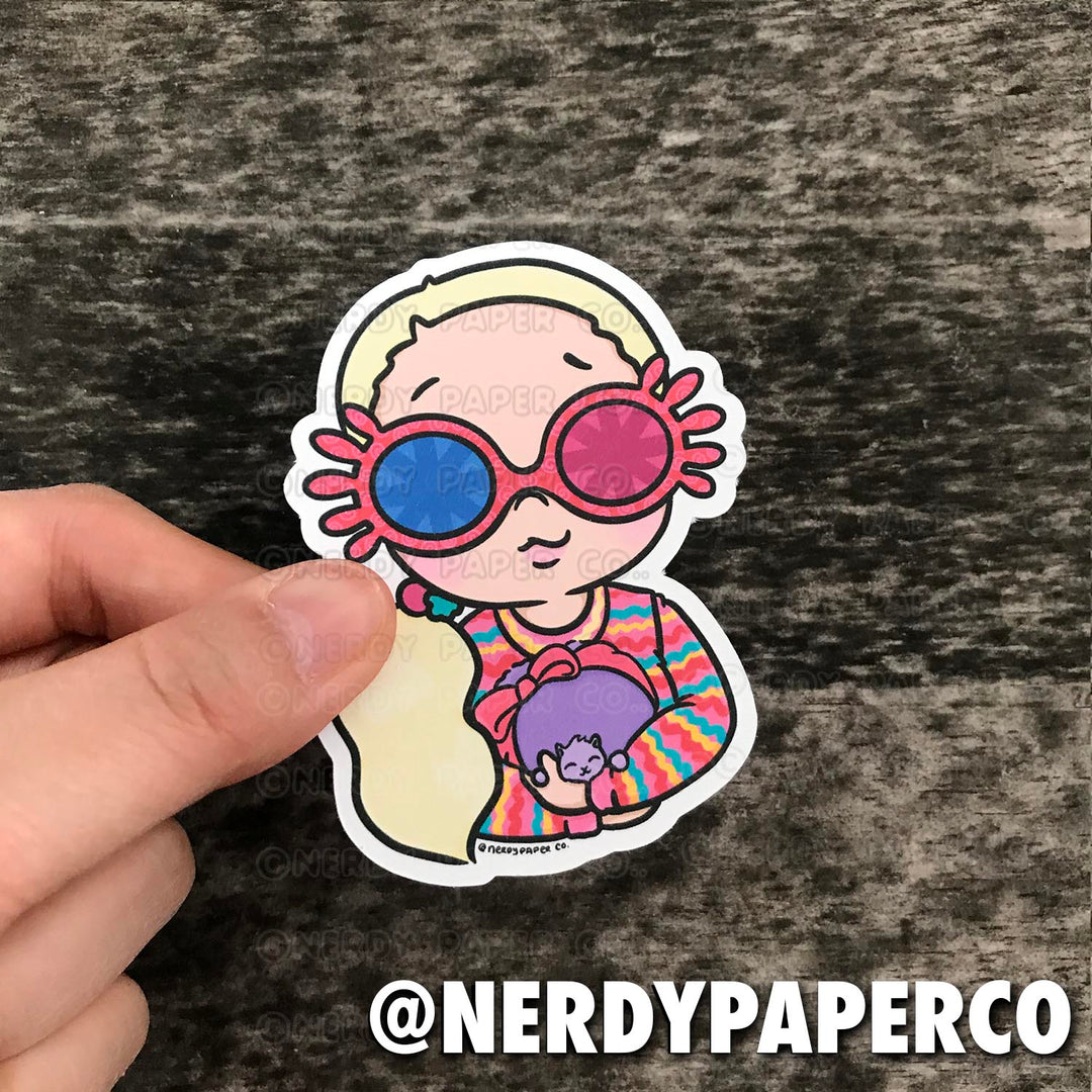 Quirky Witch Gifts - Hand Drawn Waterproof Vinyl Sticker